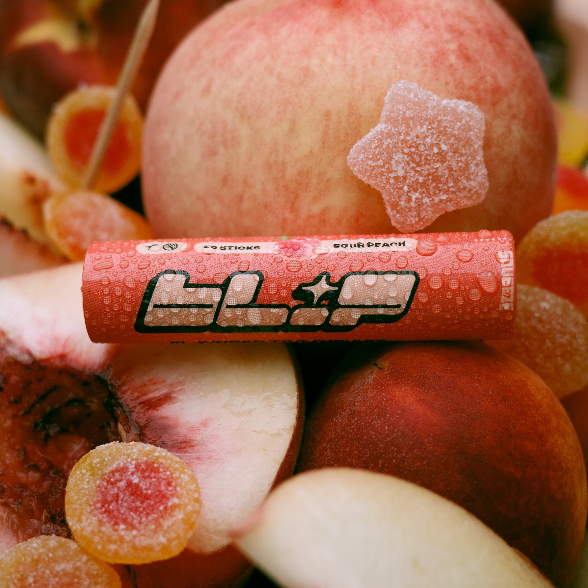 toothpicks (sour peach)