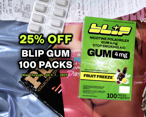 25% off Blip Gum 100 Packs