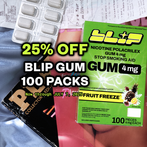 25% off Blip Gum 100 Packs